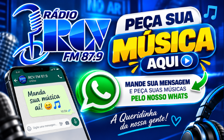 RÁDIO RCV FM 87.9 - A QUERIDINHA DE DOIS VIZINHOS